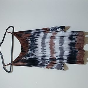 Urban X Women's Tyedye Cold Shoulder Top